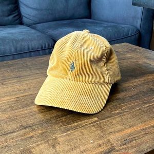 Ralph Lauren | brown corduroy six panel polo hat